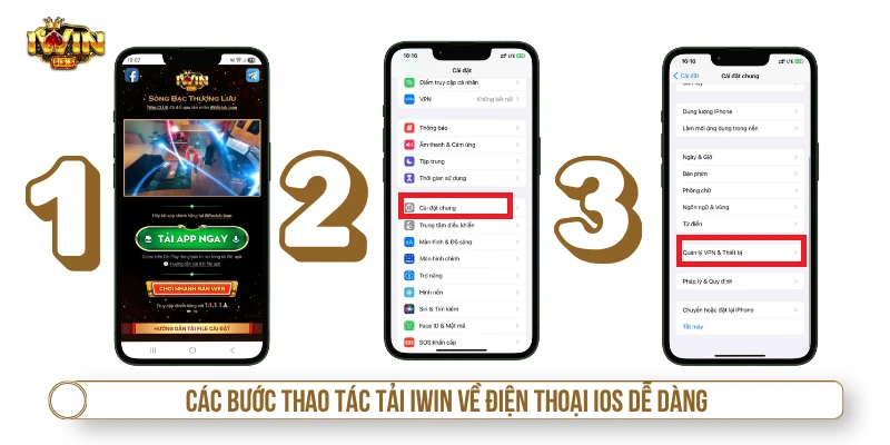Các bước thao tác tải IWIN về điện thoại IOS dễ dàng